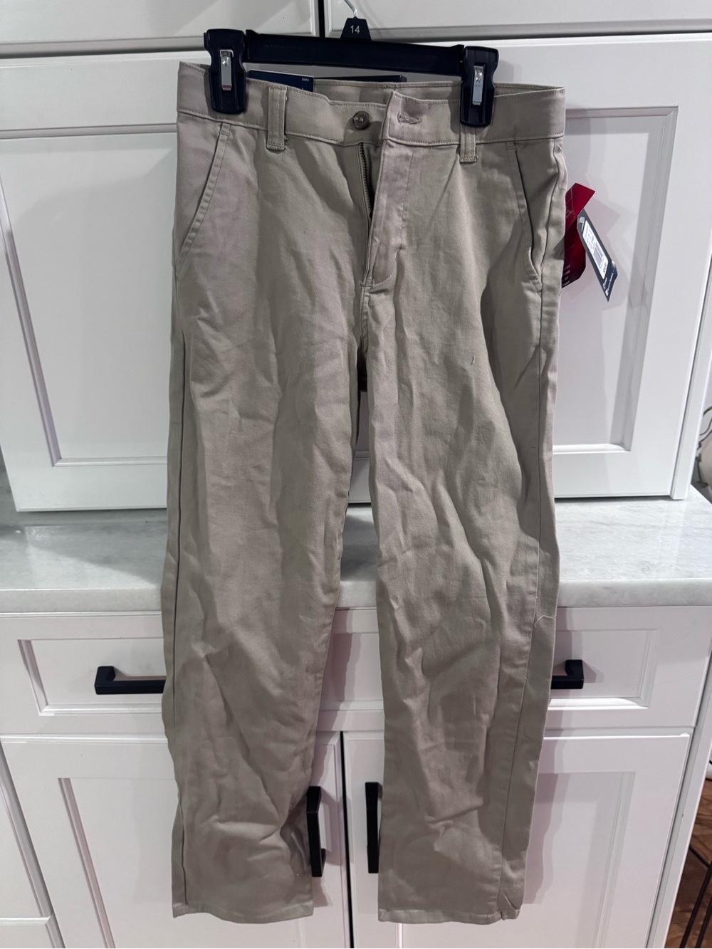 Chaps Boys Tan Casual Chino Pants